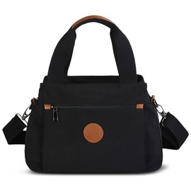 DORRISO Women's Shoulder Bag Canvas Handbag Shoulder Bag Casual Shoulder Bags Fashion Shoulder Bag Women's Travel Canvas Shoulder Bag, black, shoulder bags