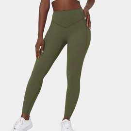 Halara UltraSculpt SoCinched High Waisted Tummy Control Side Pocket Shaping Training Leggings#summer#summervibes#NovaTopFinds#TikTokShopBacktoSchool:_Grass Grey Green_7/8_2X(20W-22W)