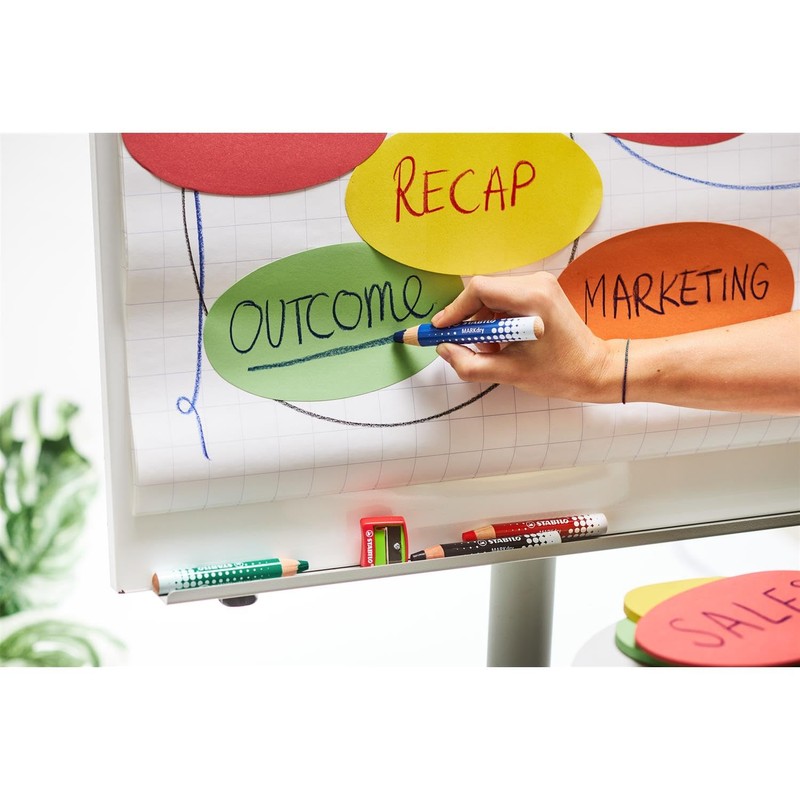 STABILO Markdry Set of 3 Marker Pencils - Blue