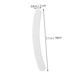 Mikinona 5Pcs Nail Files Grit Curve Shape for Artificial Nails Random Professional Buffer Random Color