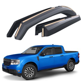 Goodyear Shatterproof in-Channel Window Deflectors for Ford Maverick 2022-2026, Rain Guards, Window Visors for Cars, Vent Deflector, Car Accessories, 4 pcs - GY007982