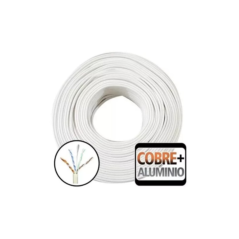 Taej 85 100 Metros Bobina Cable Utp Cat 5e Blanco