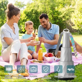 wyewye Portable Food Fan for Table 4 Pack, Food Fan for Party, Portable Table Fan Outdoor Indoor Keep food clean and undisturbed, Food Table Fan for Picnic, BBQ, Restaurant, Party Silver