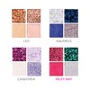 Ruby Kisses Glitter Gem Palette, 4 Shades Highly Pigmented Chunk