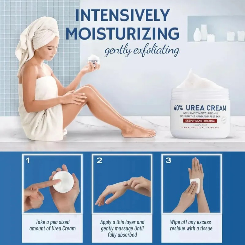 Crema De Urea Al 40 Por Ciento Para Pies, Crema