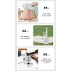 Desktop Water Bottle Dispenser White Extended Hose Low Noise Automatic