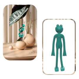 Alsophila Frog Plant Stand, Small Plant Stand for Flowers and Succulents, Cute Garden Decor, Outdoor Flower Stands and Huggers, Climbing Plant Support , Stable Indoor Plant Clips For Climbing Plants（2PCS）