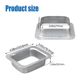 HOLEPU 2"x 3" K-Type Aluminum Rain Gutter Downspout Drop Outlet * 5PCS