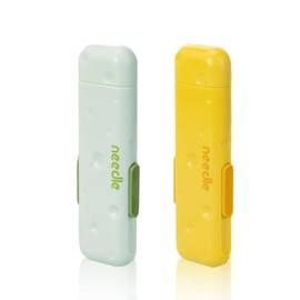 2 PCS 3-in-1 Needle Threader & Seam Ripper Tool,Retractable Threader Plug-in Needle Threader with Storage Function and Thimble Hoop,Portable Unpicker Sewing Tool for Hand Sewing,Knitting,Cross Stitch