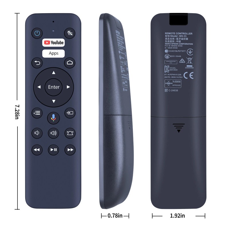 For Epson WH-55 WH-55B Voice Remote Control For Epson Laser