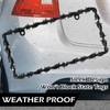 MorningRo 2 Pcs Universal License Plate Frame Plastic Barbed Wire