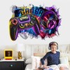 decalmile Large 3D Game Wall Decals Gamer Controller Video Gaming