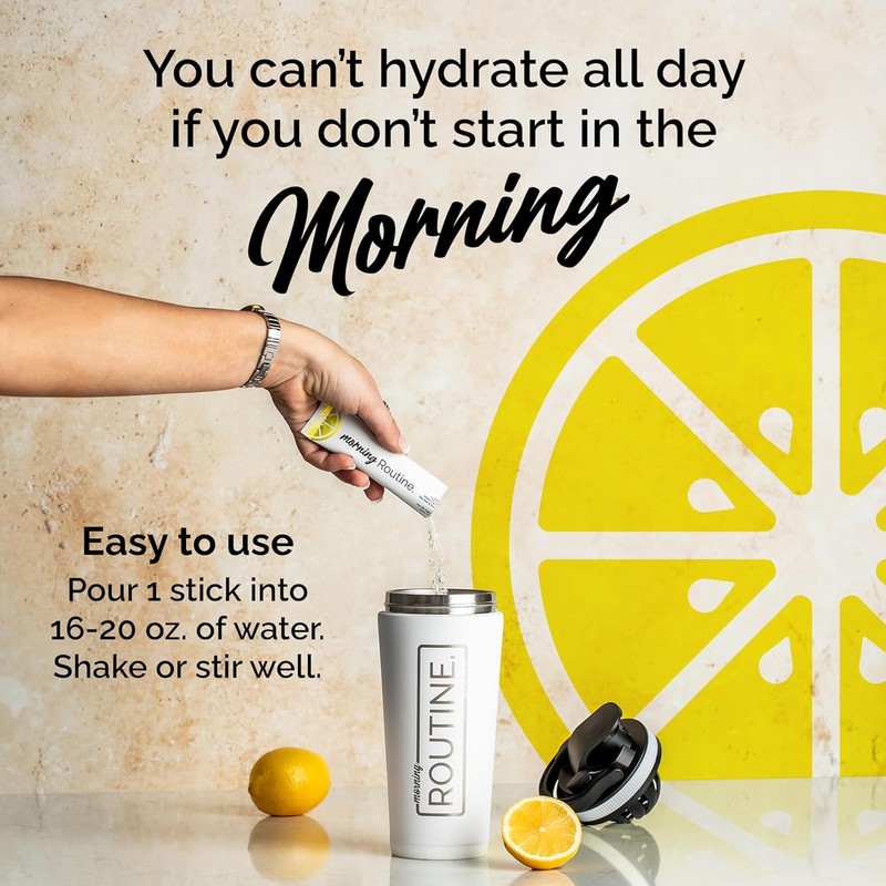 ROUTINE Morning Daily Hydration | Electrolyte Powder Packets with Apple