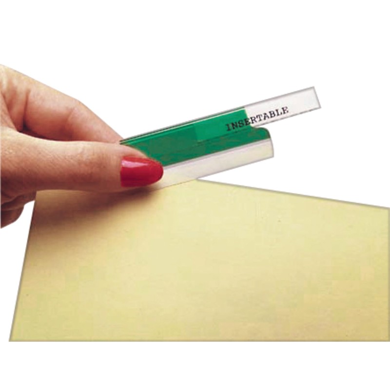 Avery Insertable Self-Adhesive Tabs with Printable Inserts, 1", Permanent Adhesive,