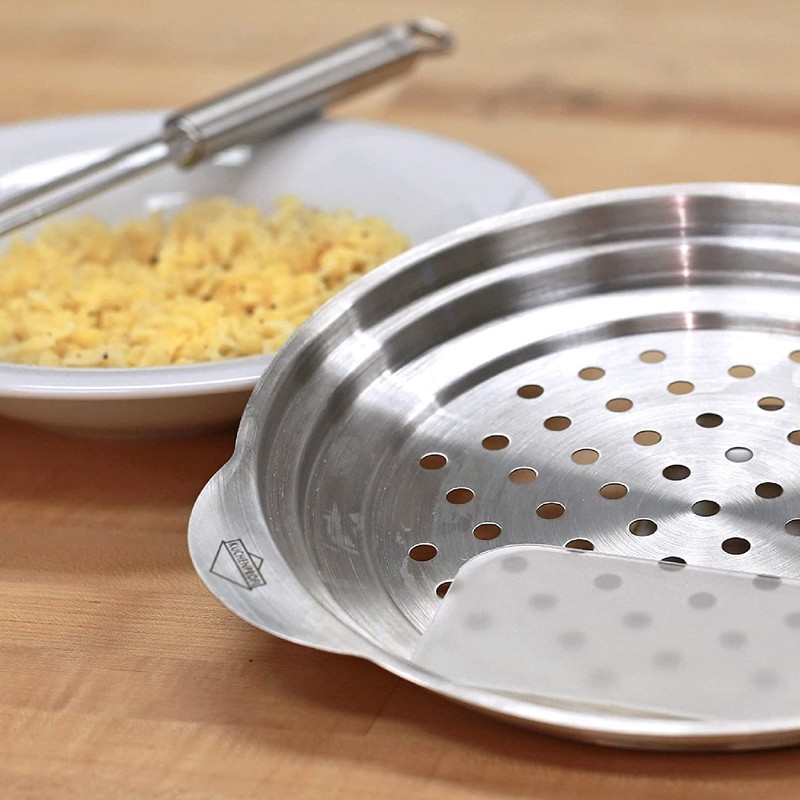 Küchenprofi Spaetzle Lid and Scraper, Stainless-Steel Dumpling Maker and Spaetzle