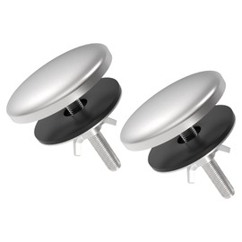 UBANU 1Pcs Kitchen Sink Hole Cover, Tap Hole Plate Stopper Faucet Hole Cover, Brushed Nickel Blanking Metal Plug for Leakage Prevention