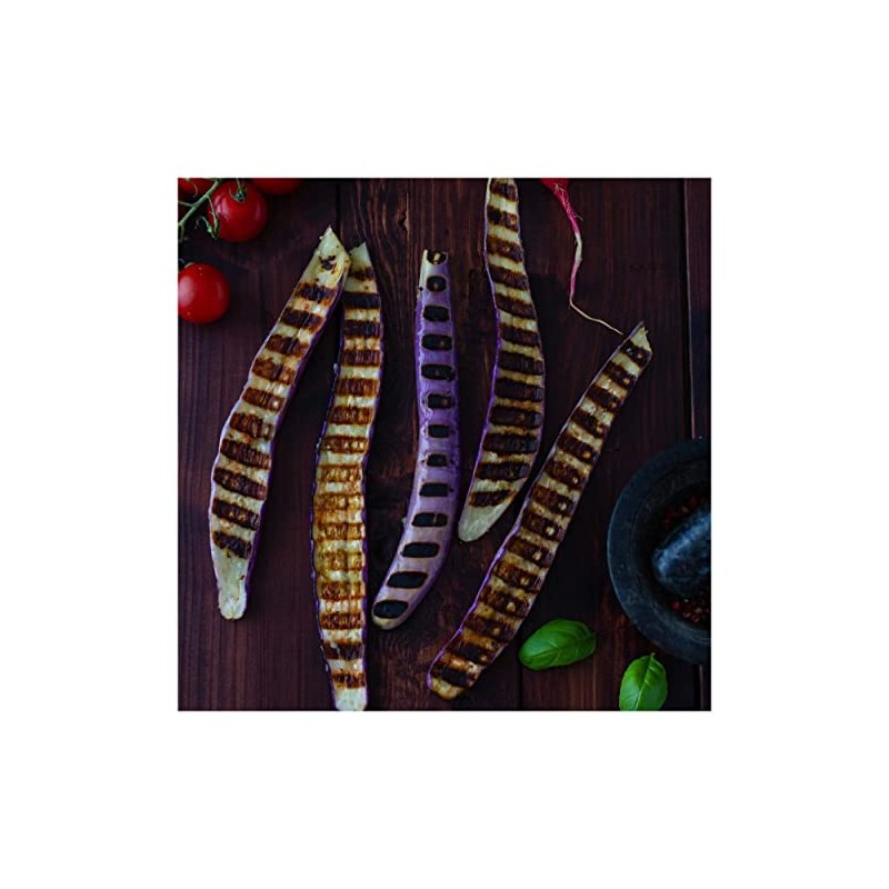 Everwilde Farms - 1 Lb Long Purple Eggplant Seeds -