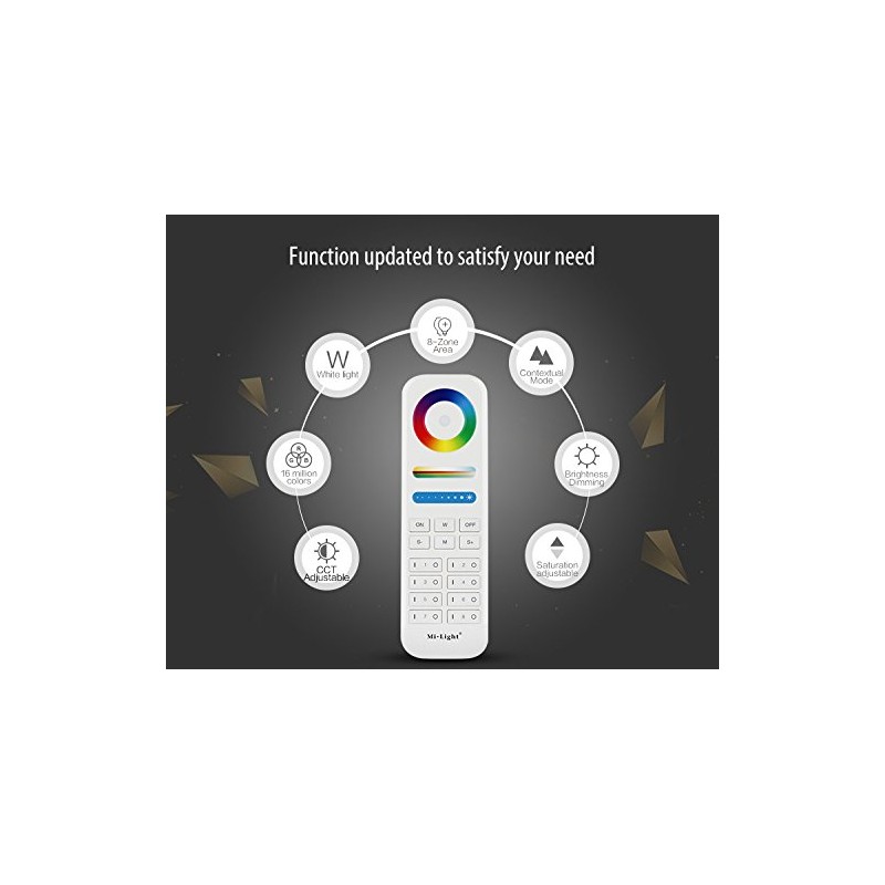 LIGHTEU, Miboxer LED 8 Zone Remote Control 2.4GHz GFSK Wireless