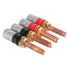 4pc Speaker Banana Plugs Connector Professional 4mm Pure Copper Heavy
