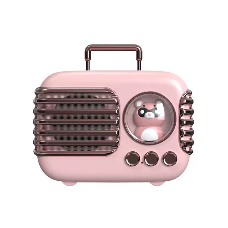 Cute Retro Bluetooth Speaker Mini Luggage Mini Speaker Creative Vintage