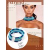 Fstrend Conjunto de collar y pendientes bohemios tribales con capas