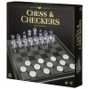 Spin Master Games, Clear Chess and Checkers Set with Glass