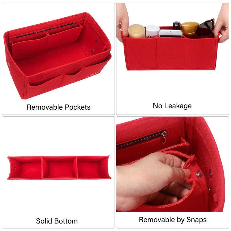 Simboom Handbag Organiser Insert, Women Purse Insert Organizer Bag in