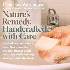 Dead Sea Warehouse - Dead Sea Salt Soap Bar - Original Face & Body Bar - Hydrating Mineral Soap for All Skin Types, Fragrance-Free - 2 Pack - 5.2 oz