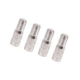 Motoforti 4 Pcs 27mm Chrome Plated Brass Screw-on Valve Cap Stem Extension Wheel Tire Cap Extender Adapter for Car Truck Long-Lasting