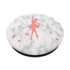 Pink Ballerina Pop Socket White Marble Ballet