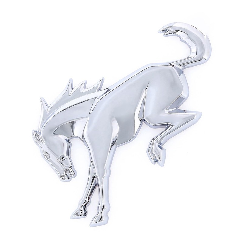 Mini Ford Bronco Novelty Decorative Chrome Logo Plastic Emblem. Industrial