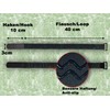 FrogJim 4 x Velcro Cable Ties 50 cm Black with