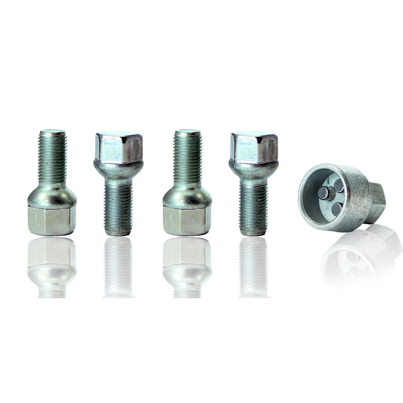 Heyner Germany StillBull Locking Wheel Nuts M14x1.5 Fits Skoda Fabia