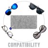 Suuwwn Glasses Case Felt, 6 Pieces Glasses Case, Soft Glasses