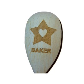 FastCraft BAKER SPOON BEECH WOOD BAKE OFF STAR PRIZE BAKING GIFT PRESENT