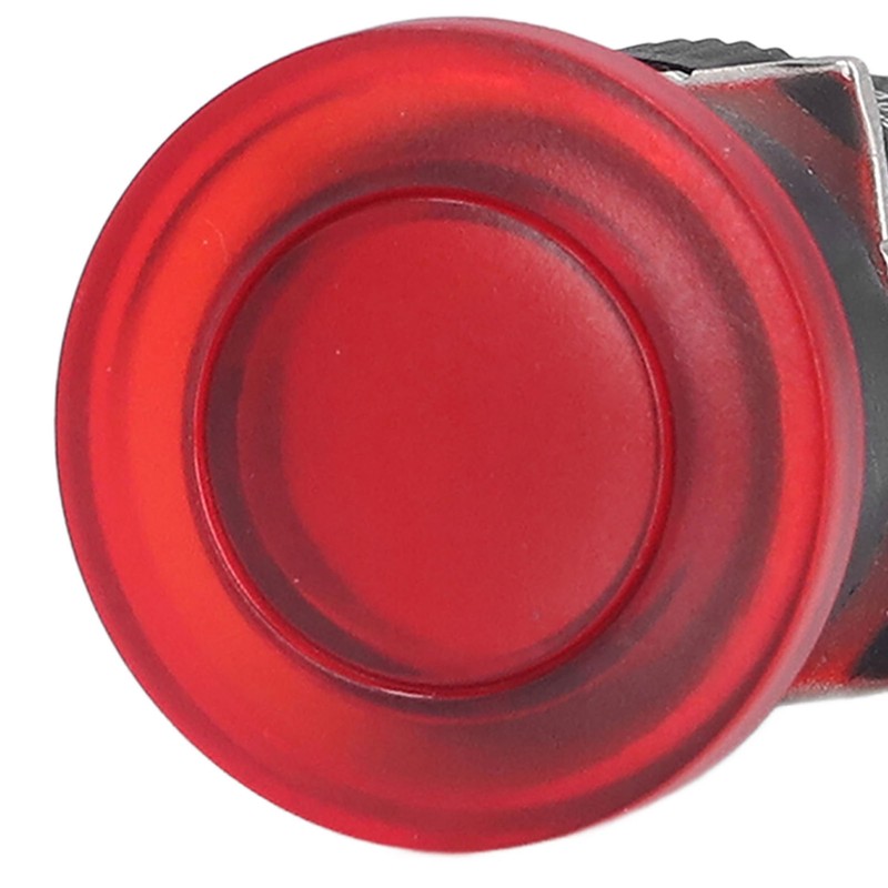 25Pcs Button Switch Mushroom Head Self Locking Push Switches with