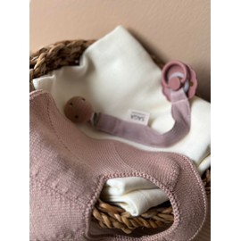 SAGA Copenhagen Pala Dummy Chain (Mauve), 2 x 17 cm, 100% Organic and Sustainable, GOTS-Certified