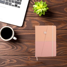 Operitacx Address Book with Alphabetical Tabs, A5 PU Leather Telephone Book, Hardcover Address Organizer Password Keeper Record Anniversaries Birthdays