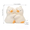 JARPSIRY Cute Hug Ducks Decorative Bookends, Unique Book Ends to