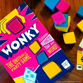 USAopoly | Wonky | Stacking Party Game | Ages 8+ | 1+ Players | 20+ Minutes Playing Time