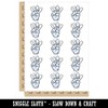Gloved Cartoon Hand Wagging Finger No Temporary Tattoo Water Resistant