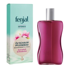 fenjal Oil & Care Foam Bath Intensive Skin Care Oil Bath with High-Quality Vegetable Oils, Moisturising, Replenishing, Relaxes and Soothes Dry and Sensitive Skin, Vegan, 200 ml