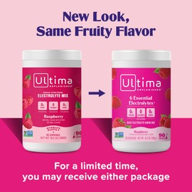 Ultima Replenisher Daily Electrolyte Drink Mix – Raspberry, 90 Servings – Hydration Powder with 6 Key Electrolytes & Trace Minerals – Keto Friendly, Vegan, Non-GMO & Sugar-Free Electrolyte Powder
