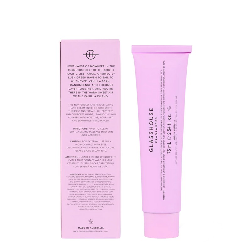 Glasshouse Fragrances A TAHAA AFFAIR Hand Cream 75ml