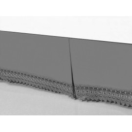 Elegant Comfort Silky-Soft Luxury Lace Fringe Dust Ruffle/Bed Skirt Microfiber Platform Wrinkle and Fade Resistant with 15inch Drop