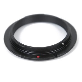 Lens Reverse Ring with Bayonet Mount Compatible with Canon EOS for Macro Photography Lens Mount (55mm)