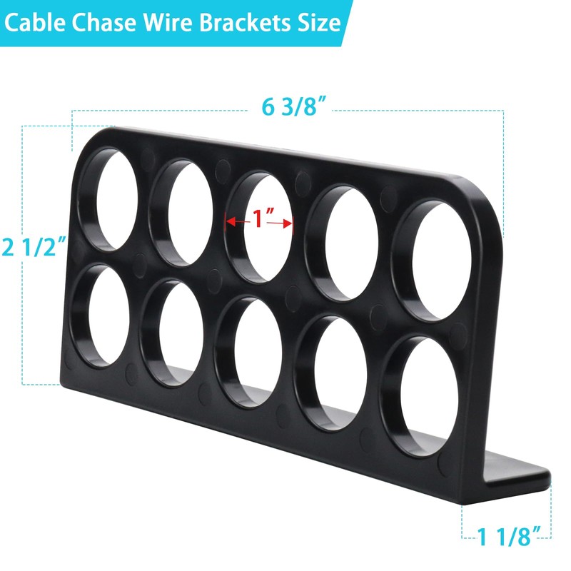 50Pack Cable Chase Wire Bracket,Cable Chase Bracket Support Organizer for