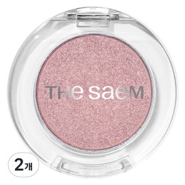 The Saem Saemmul Single Shimmer Shadow, PK01 Shy (Caution: May Make You Fall in Love), 2 pieces / 더샘 샘물 싱글 쉬머 섀도우, PK01 입덕주의 샤이, 2개