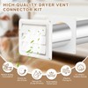 Dryer Vent Kit Through Wall with Hose/Duct Connector/Wall Plate, 4