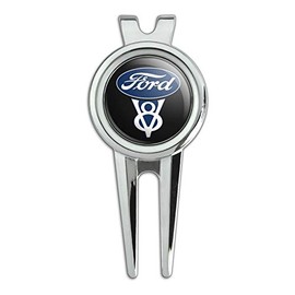 GRAPHICS & MORE Ford Vintage V8 Logo Golf Divot Repair Tool and Ball Marker